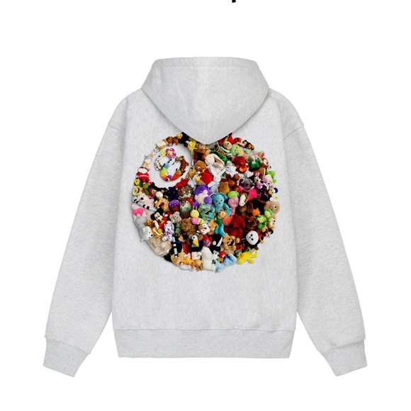 Stussy Other - Stüssy 8 Ball Plush Hoodie Ash Heather